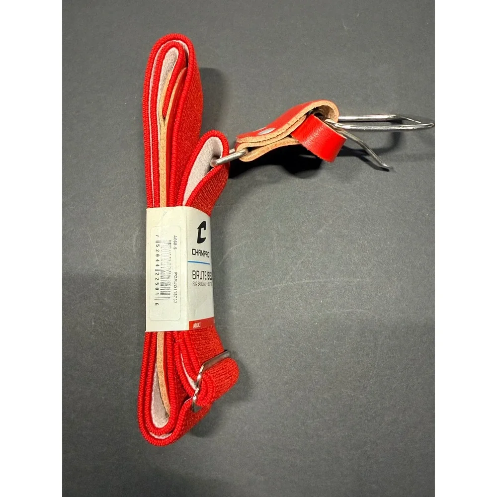 Champro Brute Baseball Softball Belt Red Adult Adjustable 1.5 Wide‎ A060-S NEW